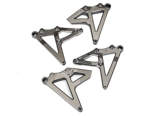 Traxxas 8538X Shock Mounts Rear (Left & Right) (Satin Black Chrome-Plated) UDR - PowerHobby