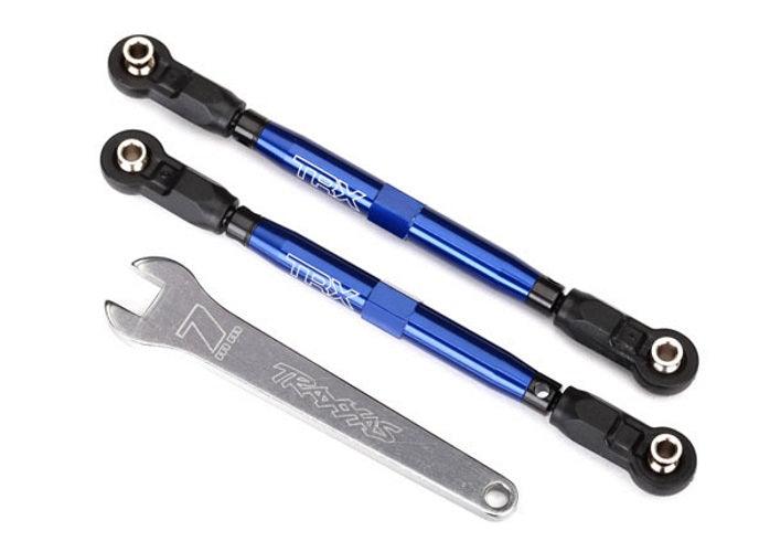 Traxxas Toe Links Front (Tubes Blue-Anodized 7075-T6 Aluminum) (102mm) UDR - PowerHobby