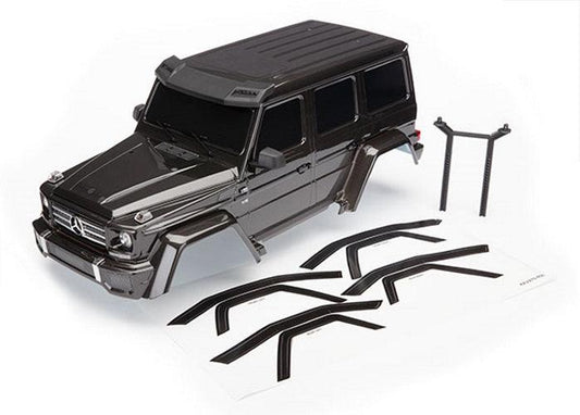 Traxxas 8811R Painted Body Mercedes-Benz G 500 4x4² Complete (Black) - PowerHobby