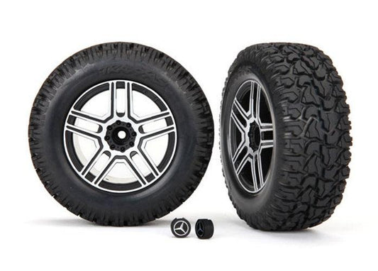 Traxxas 8872 Tire/Wheel Assembled Glued (Requires #8255A Extended Stub Axle) - PowerHobby