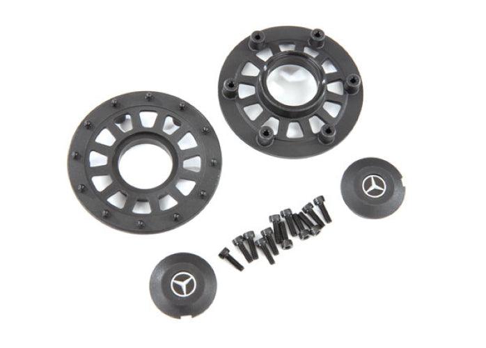 Traxxas Center Caps (2)/ Beadlock Rings (Requires #8255A Extended Stub Axle) - PowerHobby