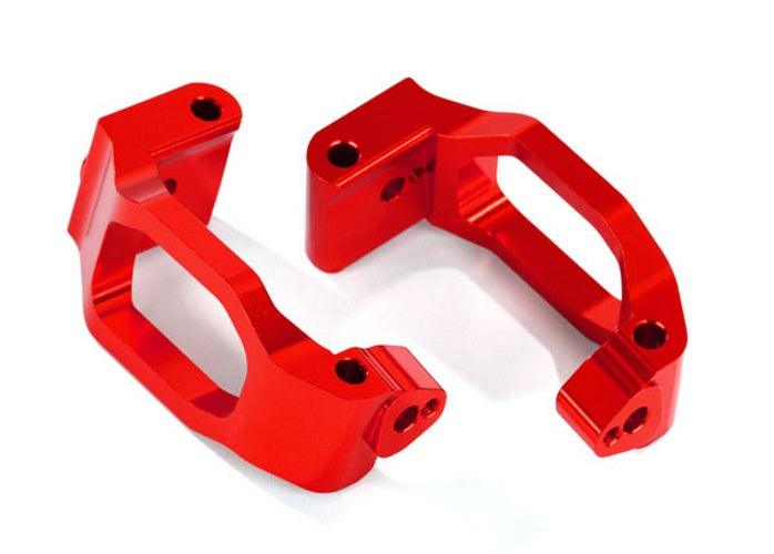 Traxxas 8932R Caster Blocks (C-Hubs) 6061-T6 Aluminum (Red-Anodized) Maxx - PowerHobby