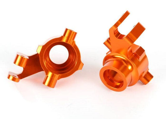 Traxxas 8937A Steering Block 6061-T6 Aluminum (Orange-anodized) Maxx - PowerHobby