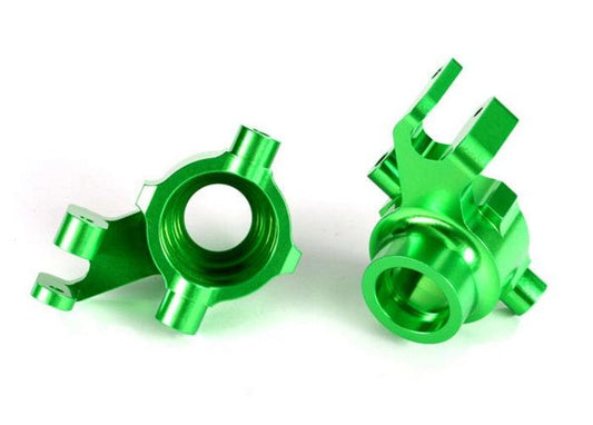 Traxxas 8937G Steering Blocks 6061-T6 Aluminum (Green-Anodized) Maxx - PowerHobby