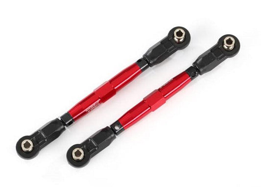 Traxxas 8948R Toe Links Front (Tubes Red-Anodized 7075-T6) Maxx - PowerHobby