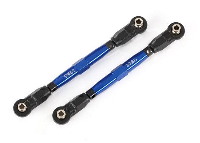 Traxxas 8948X Toe Links Front (Tubes Blue-Anodized 7075-T6 (88mm) (2) Maxx - PowerHobby