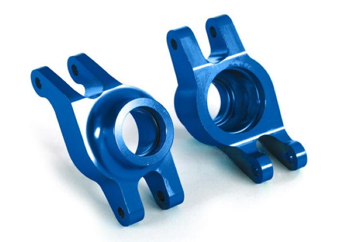 Traxxas 8952X Carriers Stub Axle (Blue-Anodized 6061-T6 Aluminum) (Rear) (2) Maxx - PowerHobby