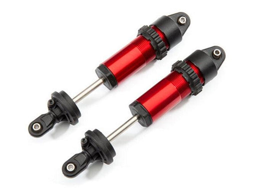 Traxxas Shocks GT-Maxx Aluminum (Red-Anodized) (Fully Assembled w/o Springs) - PowerHobby