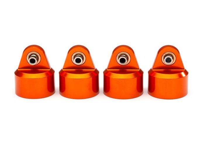 Traxxas Shock Caps Aluminum (Orange-Anodized) GT-Maxx Shocks (4) Maxx - PowerHobby