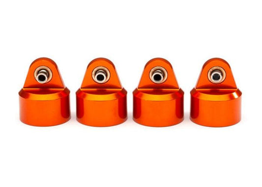 Traxxas Shock Caps Aluminum (Orange-Anodized) GT-Maxx Shocks (4) Maxx - PowerHobby