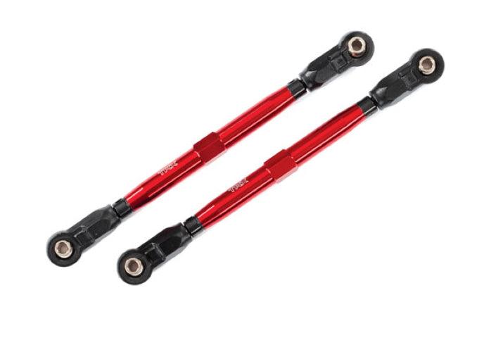 Traxxas Toe Links Front (Tubes Red-Anodized 6061-T6 Aluminum) For #8995 Maxx - PowerHobby