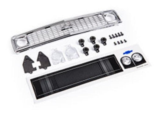 Traxxas 9120 Grille Chevrolet Blazer (1972)/ grille retainers (5)/ Headlight Housing (2) For #9111 Body TRX-4 - PowerHobby