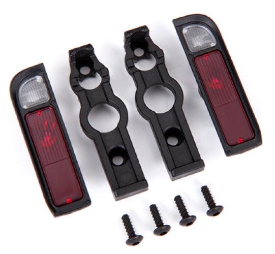 Traxxas 9122 Tail Light Housing Black (2) / Lens (2) /Retainers (Left & Right) TRX-4 - PowerHobby