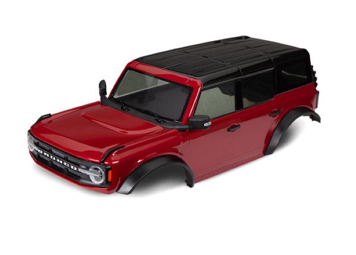 Traxxas 9211R Body Ford Bronco 2021 Complete Red Painted (Requires #8080X) TRX-4 - PowerHobby