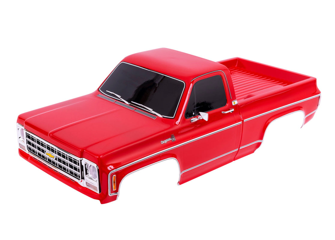 Traxxas 9212X Bod Chevrolet K10 Truck (1979) Painted Red TRX-4 - PowerHobby