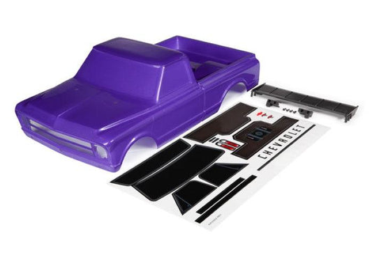 Traxxas 9411P Painted Body Chevrolet C10 Purple Drag Slash - PowerHobby