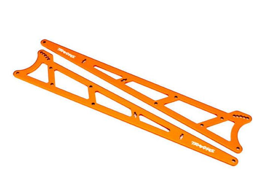 Traxxas 9462A Side Plates Wheelie Bar Orange (Aluminum) (2) Drag Slash - PowerHobby