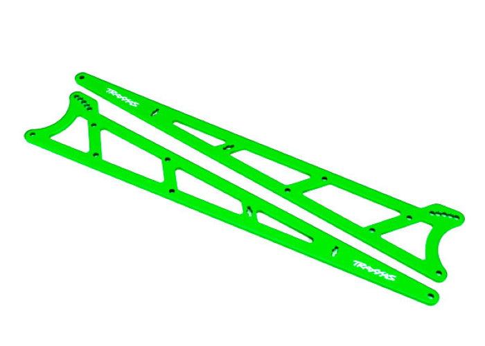 Traxxas 9462G Side Plates Wheelie Bar Green (Aluminum) (2) Drag Slash - PowerHobby