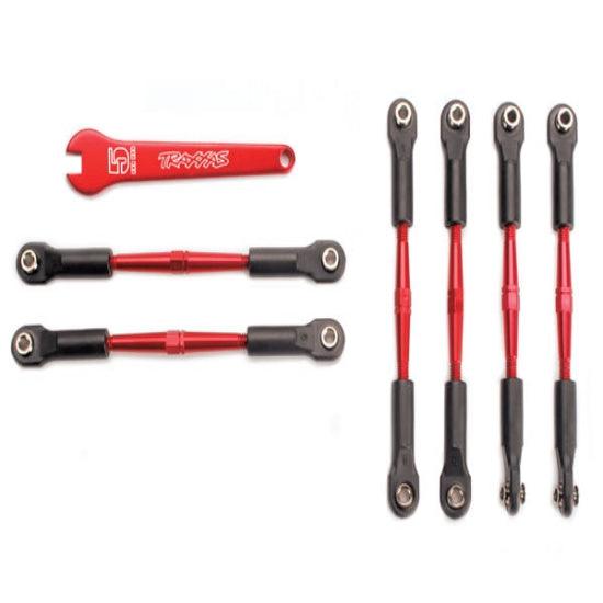 Traxxas 5539X Red Aluminum Camber Links Turnbuckles Jato - PowerHobby