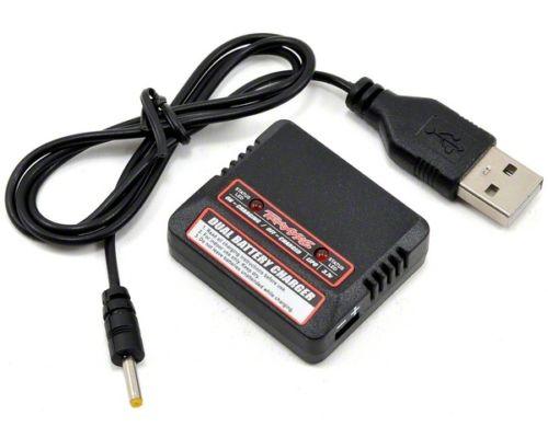 Traxxas 6238 QR-1 DR-1 Dual-Port USB Lipo Charger TRA6238 Quadcopter - PowerHobby