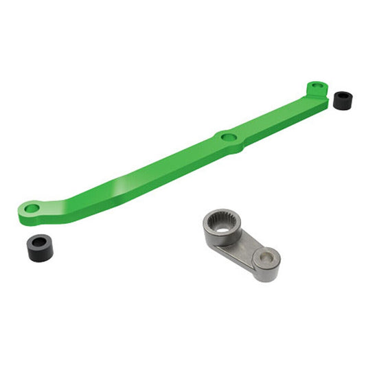 Traxxas 9748-GRN TRX-4M Aluminum Steering Link w/Metal Servo Horn / Spacers (Green) - PowerHobby