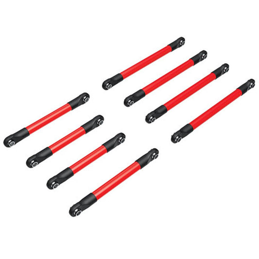 Traxxas 9749-RED TRX-4M Heavy-Duty Aluminum Suspension Link Set (Red) - PowerHobby