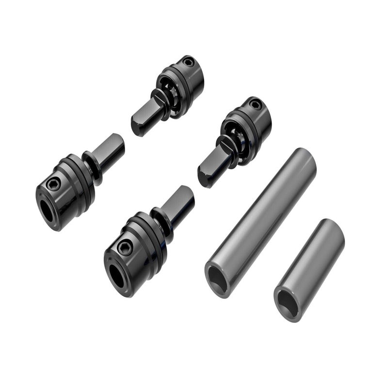 Traxxas 9751-GRAY TRX-4M Steel / Alum Male / Female Center Driveshafts - PowerHobby