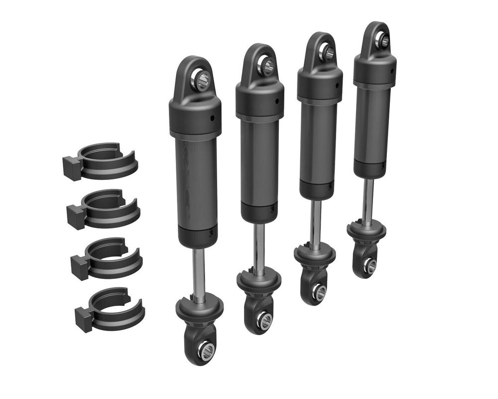 Traxxas 9764-GRAY TRX-4M Aluminum GTM Shocks (4) GRAY (without Springs) - PowerHobby