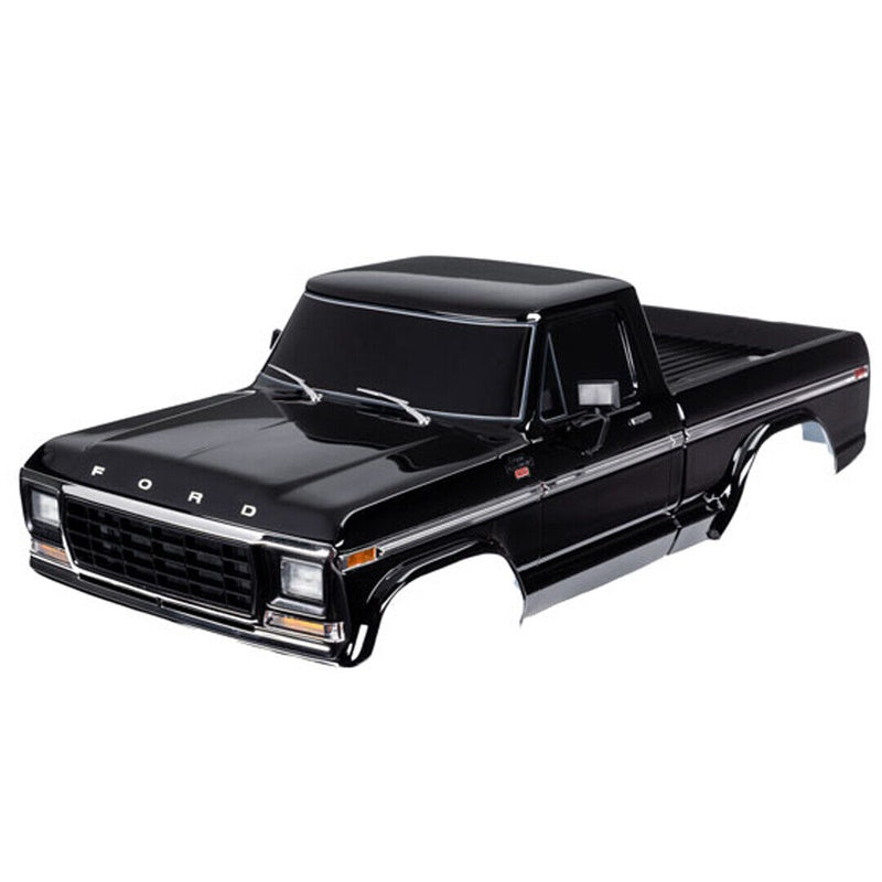 Traxxas TRA9230-BLK Painted Decal Applied Ford F-150 (1979) Body Black for TRX-4 - PowerHobby