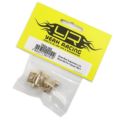 Yeah Racing TRX4-062 Brass Rear Suspension Link Mount Set Traxxas TRX-4 - PowerHobby