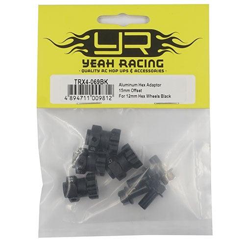 Yeah Racing Aluminum Hex Adaptor 15mm Offset For 12mm Hex Wheels TRX-4 - PowerHobby