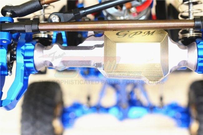 GPM ALUMINUM FRONT GEAR BOX W/O COVER TRAXXAS TRX-4 TRAIL DEFENDER CRAWLER BLUE - PowerHobby