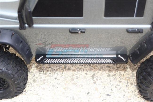 GPM ALUMINUM SIDE STEPS PATTERN A TRAXXAS TRX-4 TRAIL DEFENDER CRAWLER BLACK - PowerHobby