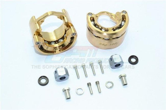 GPM BRASS PENDULUM WHEEL KNUCKLE AXLE WEIGHT + 9MM HEX ADAPTER TRAXXAS TRX-4 - PowerHobby