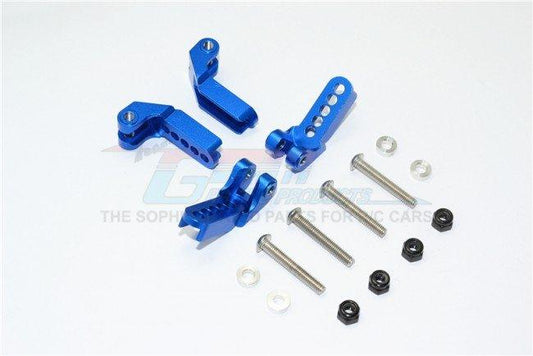 Gpm Racing Aluminum Adjustable Front/Rear Damper Mount Blue Traxxas TRX4 - PowerHobby