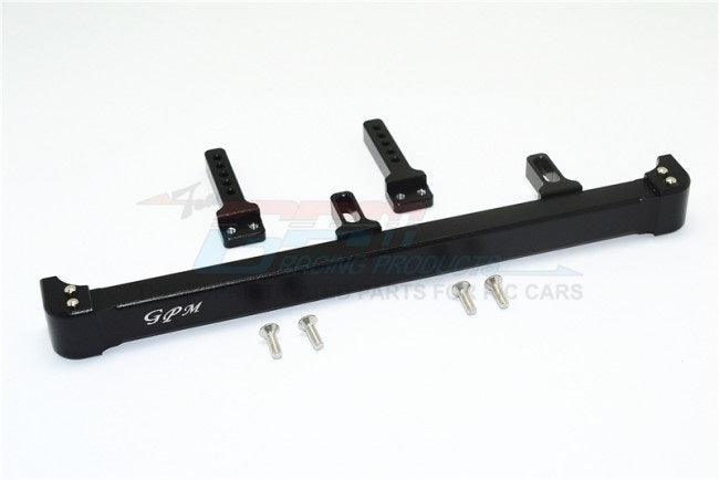 GPM ALUMINUM REAR BUMPER ON-ROAD STREET FIGHTER TRAXXAS TRX-4 BLACK - PowerHobby