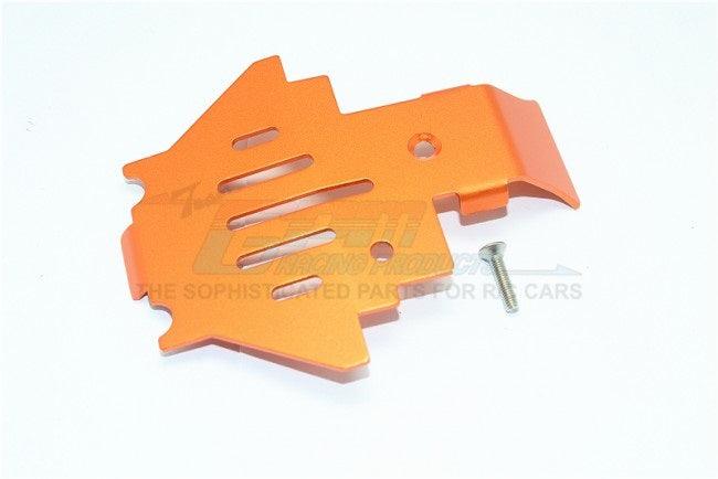 GPM ALUMINUM CENTER GEAR BOX BOTTOM PROTECTOR MOUNT TRAXXAS TRX-4 ORANGE - PowerHobby