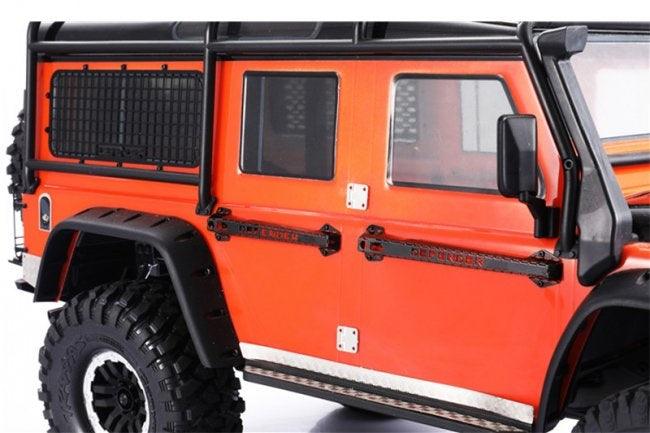 GPM RC CAR STAINLESS STEEL DOOR HANDLE TRAXXAS TRX-4 DEFENDER BLACK - PowerHobby