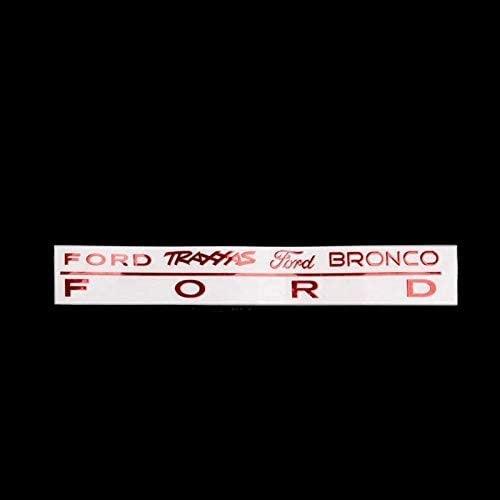 GPM TRX4ZSP23-RED RC CAR DECOR METALLIC LOGO TRAXXAS TRX-4 FORD BRONCO - PowerHobby