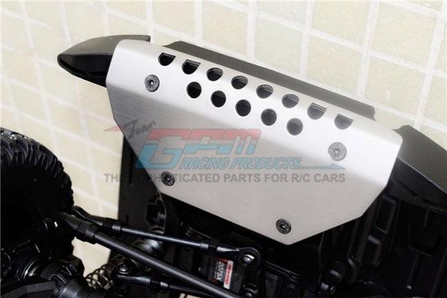 GPM RC CAR STAINLESS STEEL FRONT SKID PLATE TRAXXAS TRX-4 MERCEDES BENS - PowerHobby