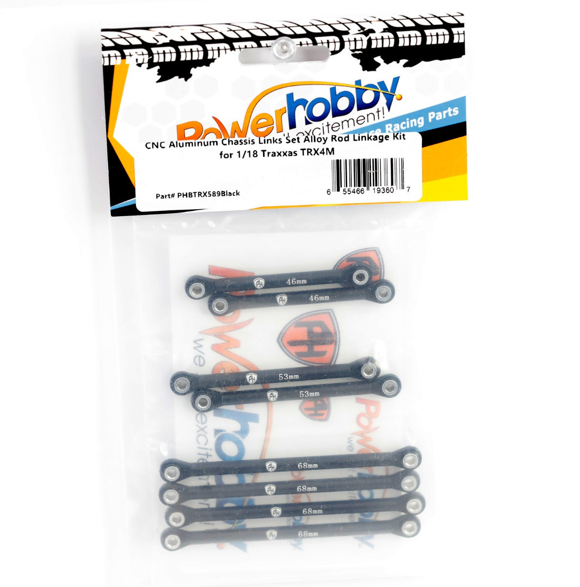 Powerhobby Aluminum Suspension link Set FOR Traxxas TRX-4M Black TRX4m - PowerHobby