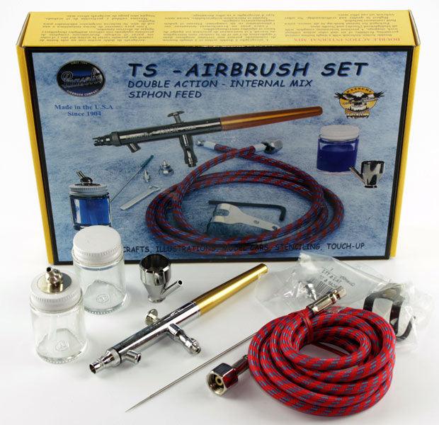 Paasche TS-SET Talon Double Action Siphon Feed Airbrush Set TS - PowerHobby