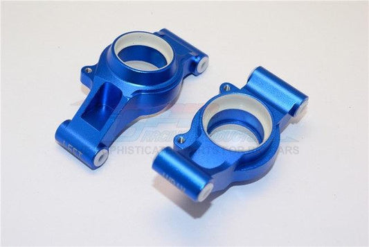 GPM ALUMINUM REAR KNUCKLE ARMS WITH COLLARS TRAXXAS X-MAXX 4X4 BLUE - PowerHobby