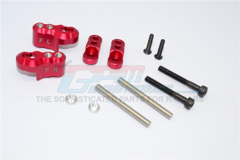 GPM TXM028-RED ALUMINUM FRONT ADJUSTABLE SHOCK MOUNT TRAXXAS X-MAXX 4X4 - PowerHobby