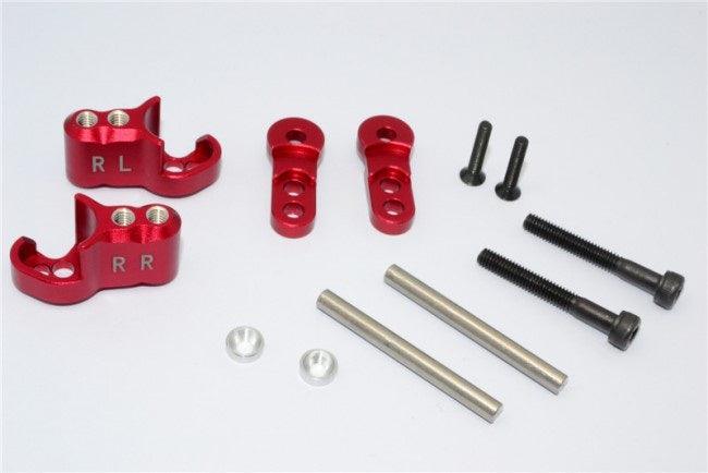 GPM ALUMINUM REAR ADJUSTABLE SHOCK MOUNT TRAXXAS X-MAXX 4X4 RED - PowerHobby