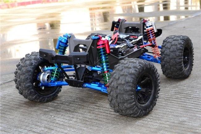 GPM ALUMINUM STEERING BELLCRANK SUPPORT TRAXXAS X-MAXX 4X4 BLUE - PowerHobby