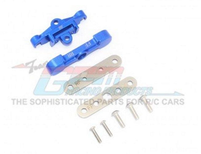 Gpm TXMS009-B Aluminum Rear Lower Arm Tie Bar Mount Blue Traxxas Maxx - PowerHobby