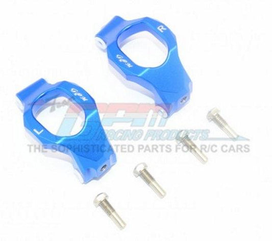 Gpm TXMS019-B Aluminum Front C-Hubs Blue (6 Pieces Set) - PowerHobby