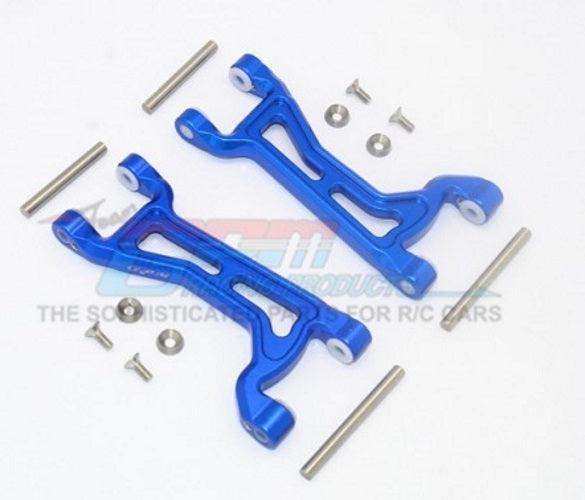 Gpm TXMS054F/R-B Aluminum Front/Rear Upper Arms Blue (14 Pieces Set) - PowerHobby