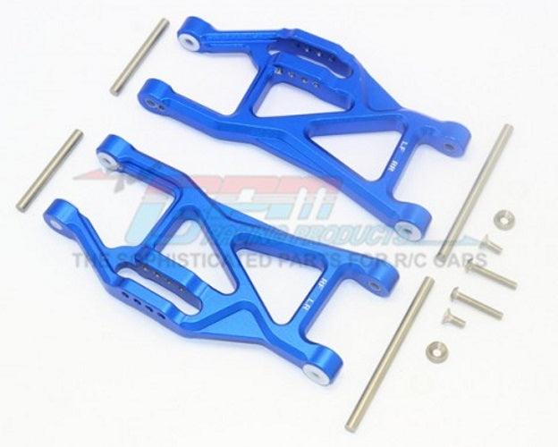 Gpm TXMS055F/R-B Aluminum Front/Rear Lower Arms Blue (14 Pieces Set) - PowerHobby